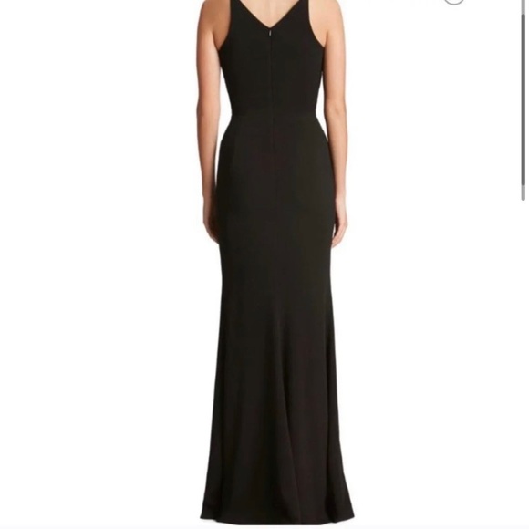 NWT Size XL Dress The Population Black Slit Gown - Picture 3 of 7